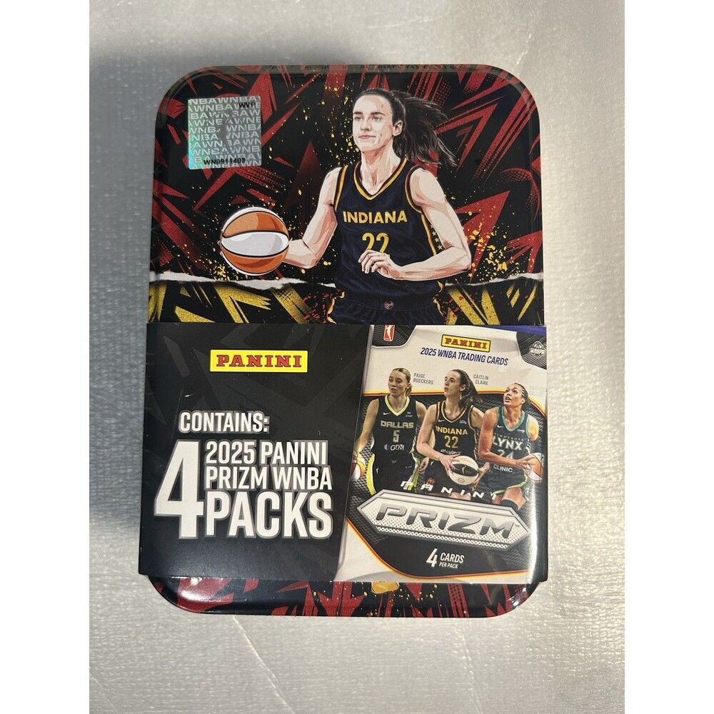 2025 Panini Prizm Caitlin Clark  Tin w/4 Packs - Factory Sealed - Indiana Fever